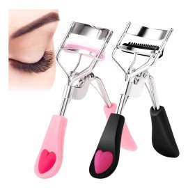 Veraly Enchinador Rizador De Pestañas Con Cepillo Separador Belleza Color Rosa