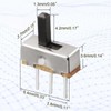 100pcs Ultra Mini Vertical Micro Slide Switch 2 Position 3