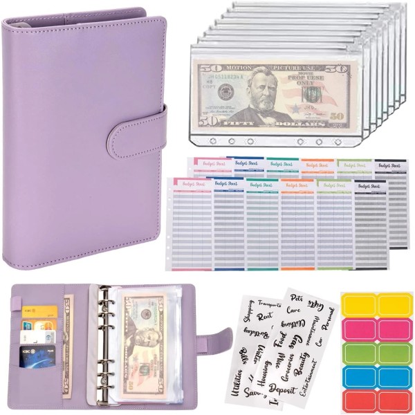 Unbranded Budget Binder with Zipper Envelopes – Money Saving Organizer