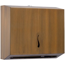 Vellora Paper Towel Dispenser - Anti-Fingerprint Coating, Enhanced Quality Stainless Steel, Wall-Mounted for Commercial Bathrooms - Holds 290 C-Fold or 380 Multi-Fold Paper Towels - Gold Antique