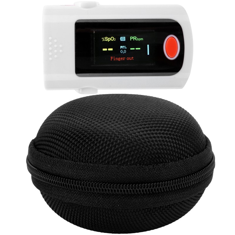 Fingertip Pulse Oximeter Blood Oxygen Saturation Monitor Portable Pulse OximeterOrange