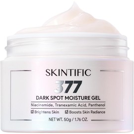 SKINTIFIC 377 Gel Hidratante facial para Manchas Oscuras con Glutatión 50g, Ácido Tranexámico, 5X Ceramida, Textura Ligera, Aclara Hiperpigmentación