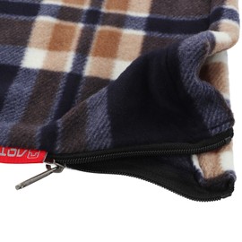 VBESTLIFE Wool Sleeping Bag Portable Travel Warm Sleeping Bag Adult Outdoor Camping Hiking Climbing, Wool Sleeping Bag Lining (Navy Blue Grid)