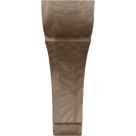 Ekena Millwork BKTW01X06X06OLWA Small Olympic Wood Wood Brackets, 1 3/4"W x 6"D x 6"H , Walnut