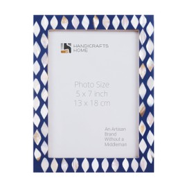 Handicrafts Home 5X7 Picture Frames - Vintage Style Wall Hanging & Desk Décor, Farmhouse Photo Frames, Living Room, Office & Home Décor, Small Picture Frame for Diploma & Wall Decor, Avant Drops