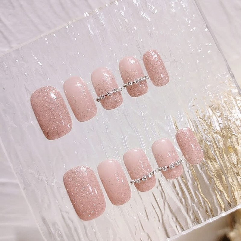 24 Pcs Fingernail Sprocket Flash Drill Cute Nail