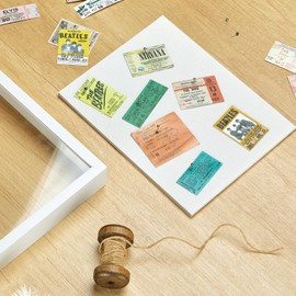 MUXIUNT 16x20 Shadow Box Picture Frame Display Case with Soft Linen Back-Thickened Panel,Large White Deep Shadow Box Frame 16x20 for Jersey Graduation Items Flower Photo Craft Memorial