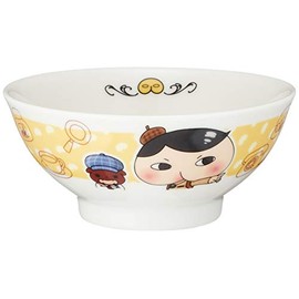 Oshiri Tante 804111 Rice Bowl, Diameter 4.1 inches (10.5 cm), Children's Tableware, White