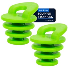Five Oceans Kayak Scupper Plug 2-Pack Small, Fits Drain Holes 1-1/4" to 1-1/2", Scupper Plug Drain Hole Stoppers with Handle Universal Kayak Plugs for Sit on Top of Kayak - FO4754