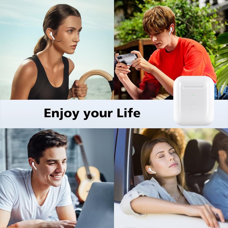 Gadihua Wireless Charging Case Replacement for AirPods 1/2, Compatible with
