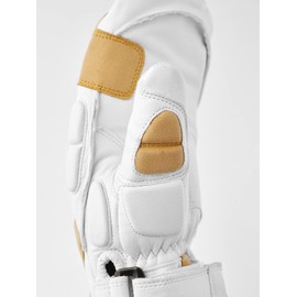 Hestra Impact Racing Jr. Leather Mitten for Kids I Insulated Mitten for Skiing, Racing - White - 3