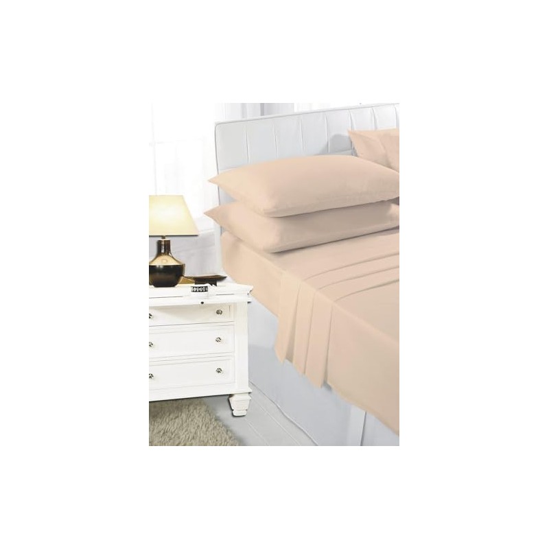 K Collection Percale Easy Care Polycotton Fitted Sheets Single -