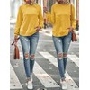 MEROKEETY Women's Fall Sweaters 2025 Cozy Knit Sweater Casual Loose