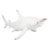 Nautical Ocean Marine Great White Shark Swimming Antiqued White Figurine