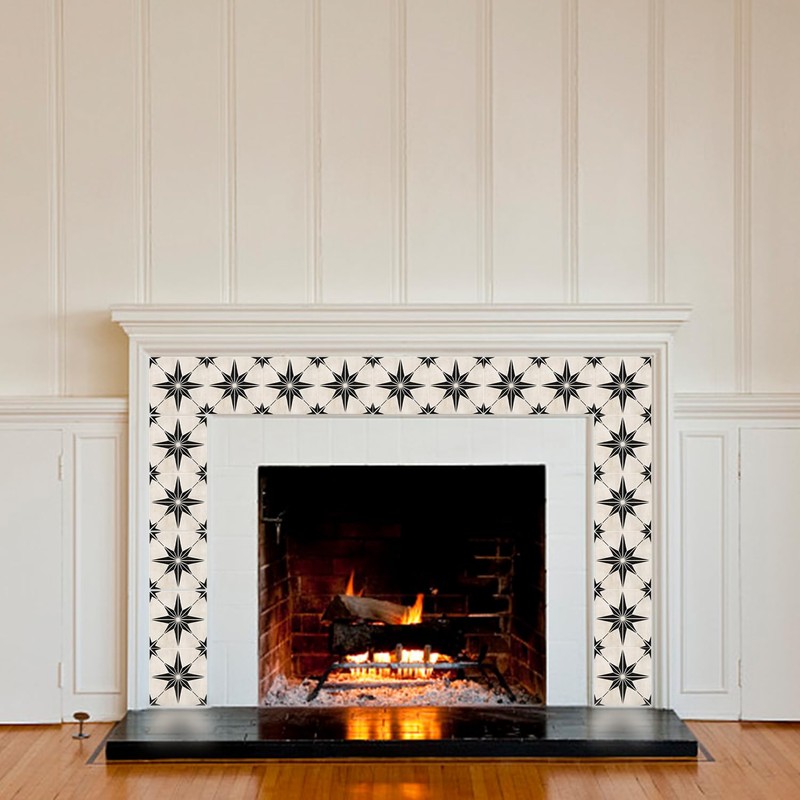 20 Pieces Tile Stickers, Apply to Tile Around Fireplace, Stick