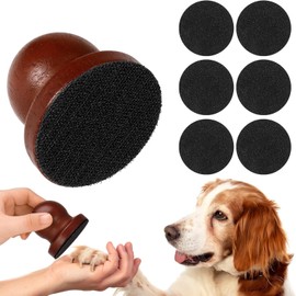 Nail File for Dogs, Quiet Nail Clippers for Dogs with 6 Interchangeable File Discs for Dogs, Portable Nail File for Dogs, Straightening, Gifts for Pets (Black)