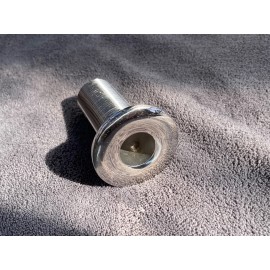 Unbranded 316 Stainless Through Hull Fitting 1-1/2" W Thread To Pipe Elbow Adapter
