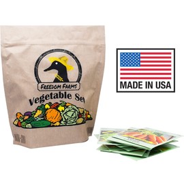 Set of 43 Assorted Vegetable & Herb Seed Packets - Over 10,000 Seeds! - Includes Mylar Storage Bag - Deluxe Garden Heirloom Seeds - 100% Non-GMO