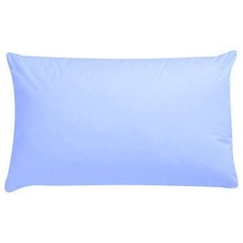 R&Z Plain Dyed Luxury Polycotton Housewife New 2 x Pillow Cases (Sky)