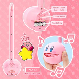 Otamatone Kirby Pink Star Hero Japanese Electronic Musical Instrument Portable Music Synthesizer from Japan by Maywa Denki Studio Award Winning, Educational Fun Gift Game Character Pink Hero