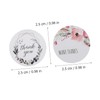 CAXUSD 2 Rolls Thank You Stickers Creative Flower Decals for