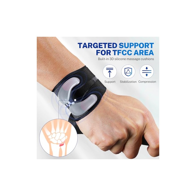 Ultra Thin TFCC Wrist Brace, Targeted Support for TFCC Pain