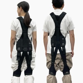 Holdon Motion Assist Jacket (S - M Adaptive Range (Height): 59.1 - 66.1 inches (150 - 168 cm), Lower Back Pain, Black, Unisex, Workability, Comfort, Lower Back Strain, Fit, Breathable, Easy to Put On