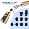 WOWOW Kitchen Faucet Head Replacement Gold, 3 Function Pull Out