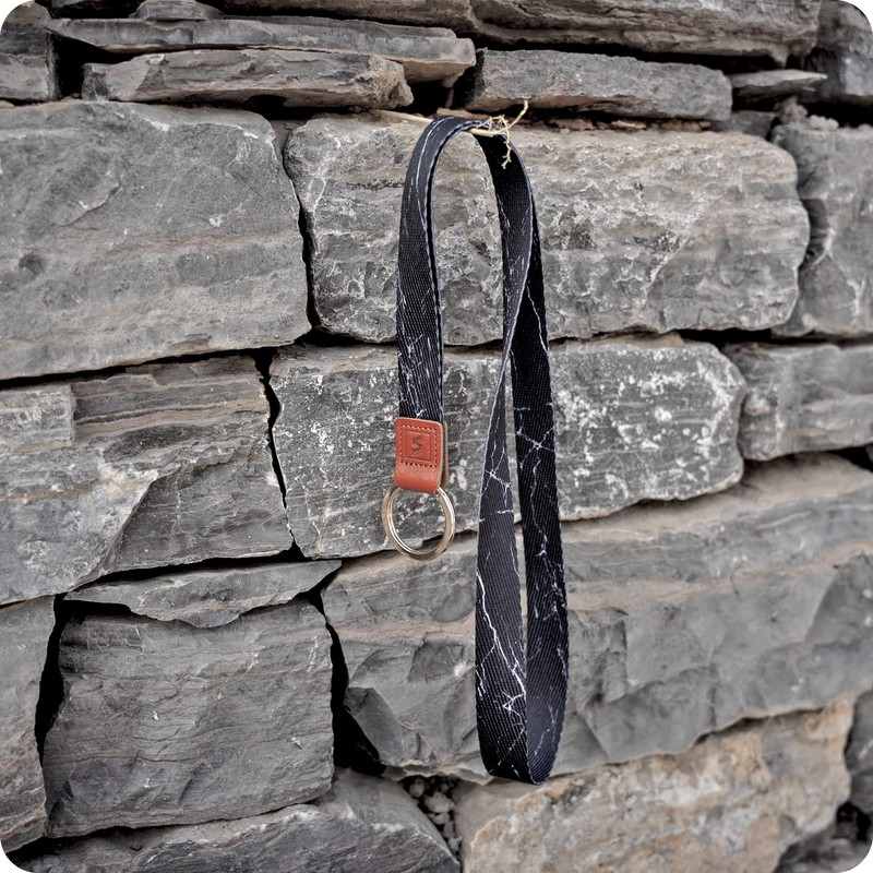 SENLLY Neck Strap Lanyard Strip with Genuine Leather for Keys,