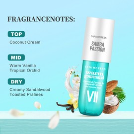 LANIMPRESS Perfume No.7, Body Spray For Women, Travel Perfume, Hair And Body Fragrance Spray, Sweet & Sensual Scent, Long-Lasting Fragrance,Vanilla Body Spray (3 Fl Oz)