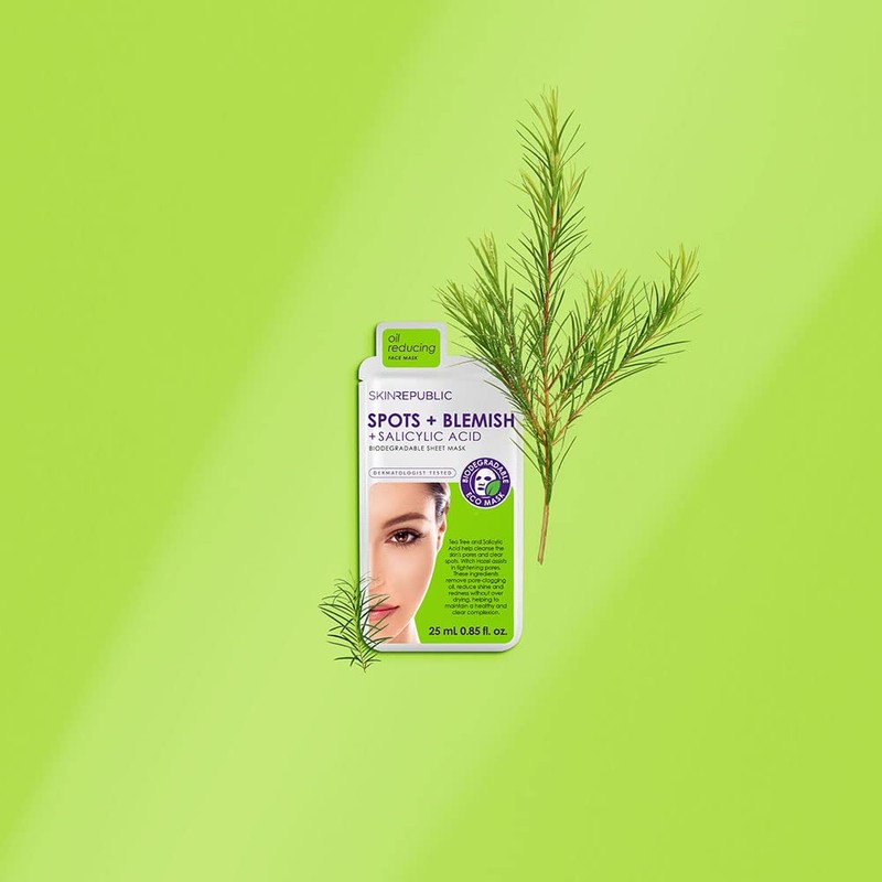 Skin Republic Spots and Blemish Face Mask, For a More
