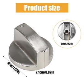 DARENYI Set of 4 rotary knob cooker 6 mm gas hob knobs for kitchen stove, gas stove, oven, kitchenware