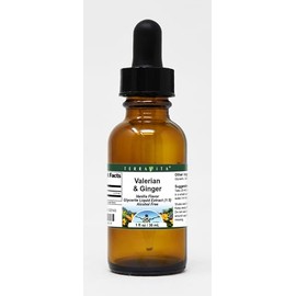 Terravita Valerian & Ginger Glycerite Liquid Extract (1:5) - Vanilla Flavored (1 oz, ZIN: 523143)