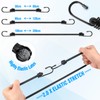 moinkerin Tensioning Elastic Straps with Hooks, 12 Pieces, 30 cm