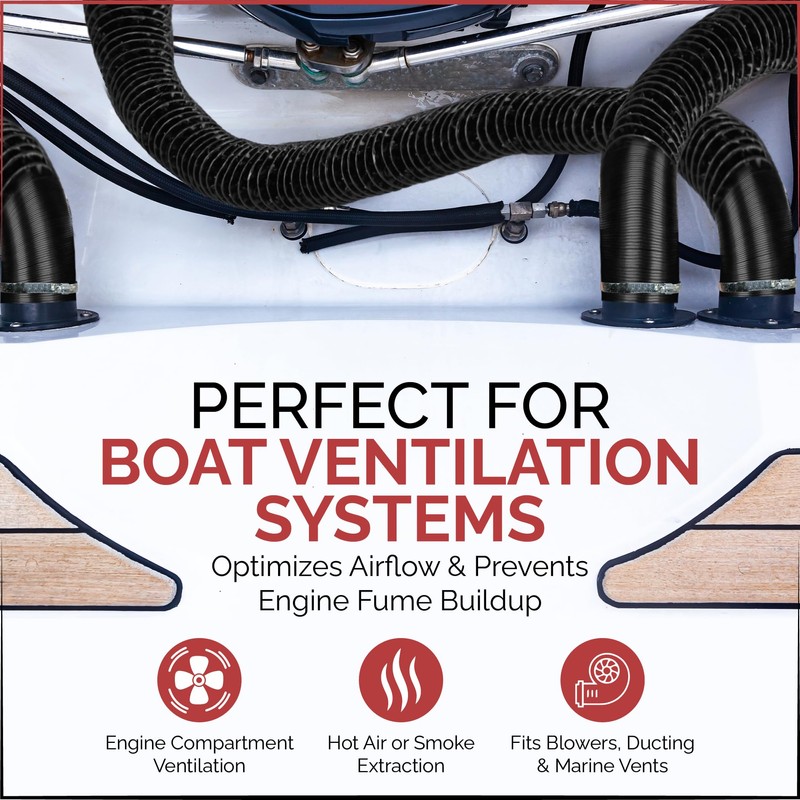 NautiPro Boat Blower Hose 3 Inch – Marine Exhaust Ventilation
