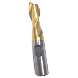 hhip 5826-0187 3/16 x 3/20.3 cm Tin 2 Flute High Speed Stainless Steel Single End Center Cut End Mill