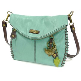 Chala Charming Crossbody Bag with Bird - Teal