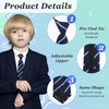 CIATBYYJ Striped Boy Ties Pre-tied Neckties for Boys Kids Adjustable