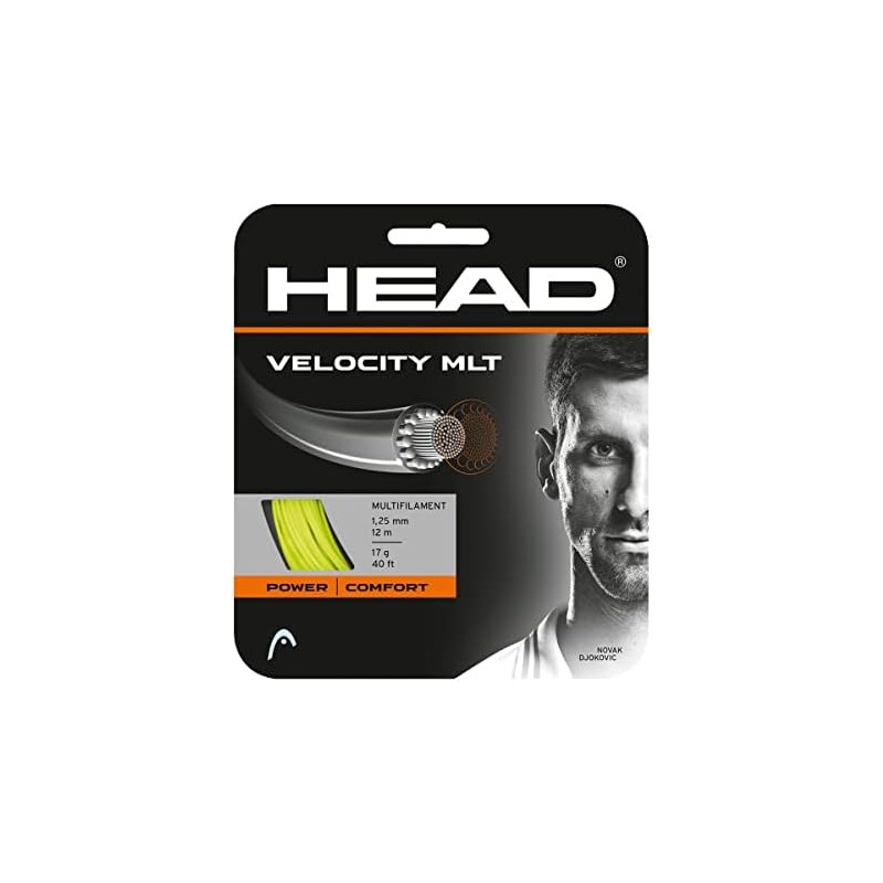 HEAD Velocity MLT Cuerda de Raqueta de Tenis 40' Set