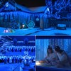 oopswow Icicle Lights Outdoor Decorations 300 LED 33ft 8 Modes