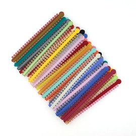 Fuioda 1000 Ties Orthodontics Dental Ligature Ties Elastic Mixed Color Bands for Brackets Braces Orthodontics Treatment