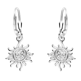 SOFIA MILANI - Damen Ohrringe 925 Silber - Sonnen Ohrhänger - E2174