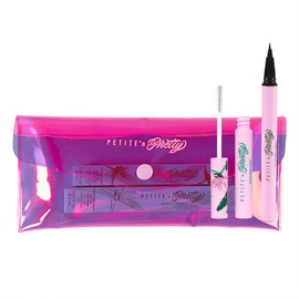 Petite 'n Pretty Best in Brow Makeup Kit - Featherlight Clear Mascara & Brow Gel, Eyebrow Pencil & Makeup Bag for Kids, Tweens and Teens – Natural, Clean, Non-toxic - Made in USA (Dark)