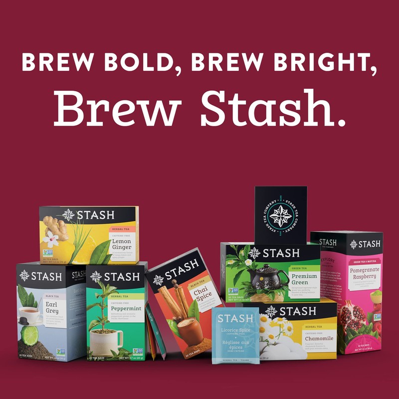 Stash Tea Sunny Orange Ginger Herbal Tea - Naturally Caffeine