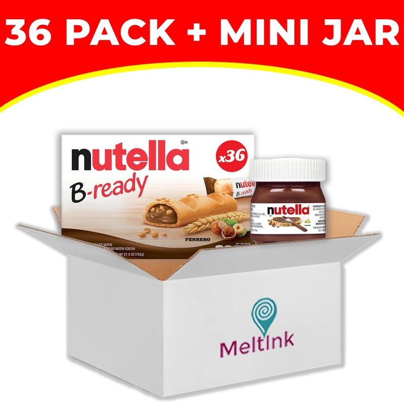 B-Ready Crispy Wafer Bars - 36 Count + Bonus Mini
