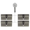 4x Profile Cylinder 60 mm 30/30 20x Key Door Cylinder