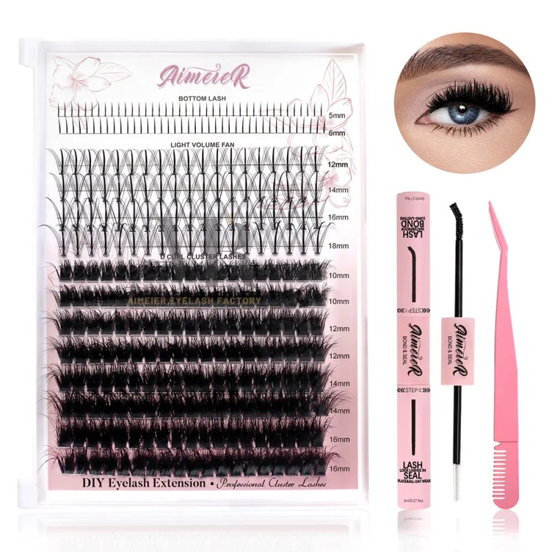 US Local Stock DIY Segment Eyelashes Individual Lash Extension Mega