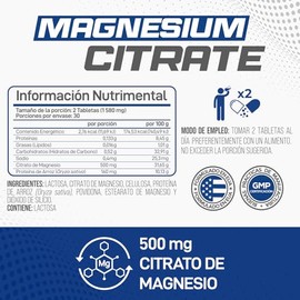 Forzagen | Suplemento Alimenticio Magnesium | 500 mg de Citrato de Magnesio | 30 Servicios | Aliado para el Sueño | Salud Integral | Suplemento Natura