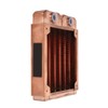 Water Cooling Radiator Red Copper 7mm Round Pipe G1/4 Thread