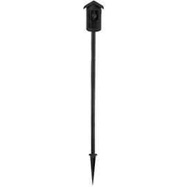 Aobelieve Ground Stake Mount Stand with Silicone Birdhouse Cover Skin for R-ing Outdoor Cam Plus Battery, 27.55 Inches Height, 360-Degree Swivel, Black